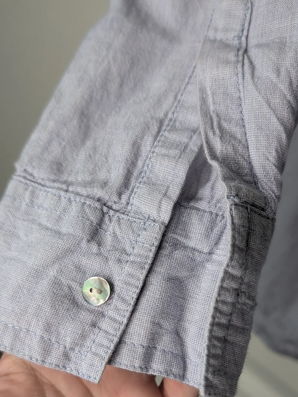 Lola Rivers New York Light Blue Button-Up Shirt - Picture 10 of 11